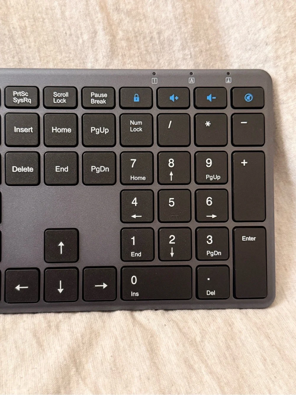 Slim Black Bluetooth Keyboard with Full Layout